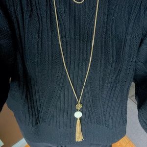 Ten Thousand Villages Fair Trade Long Brass Necklace